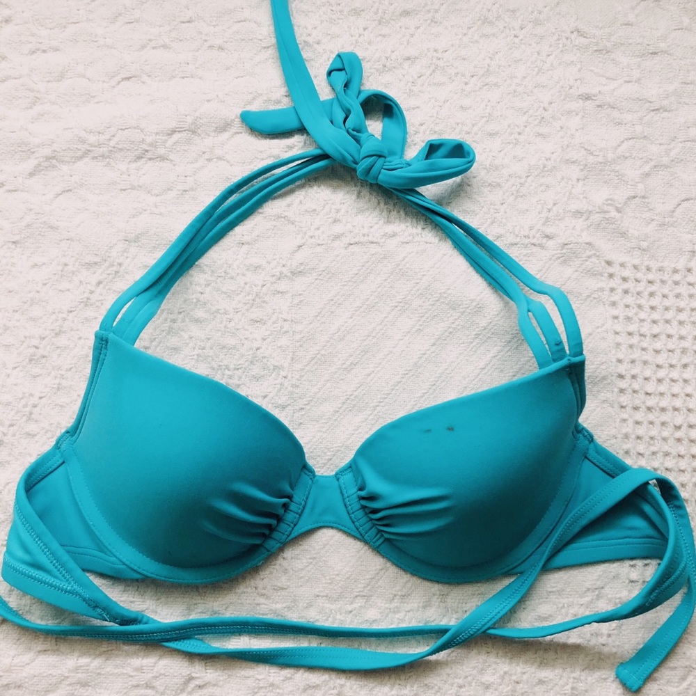 Blue Bikini Top